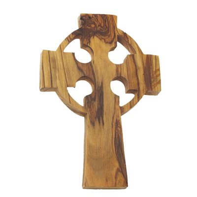 Celtic Cross Made of Olivewood