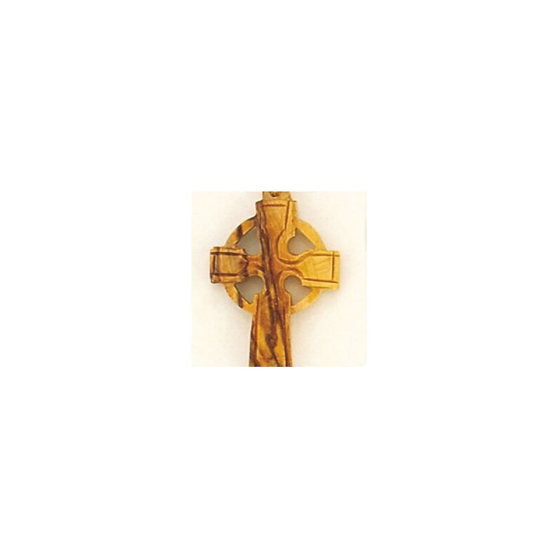 Celtic Cross Olivewood Pendant