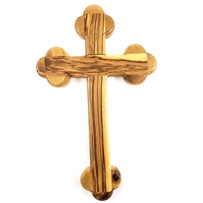 8" Cross Oriental Wood