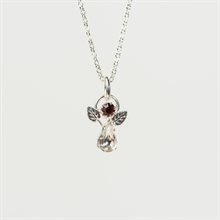 BirthStone Angel Pendant January