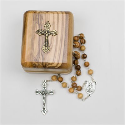 Classic Crucifix Rosary Box
