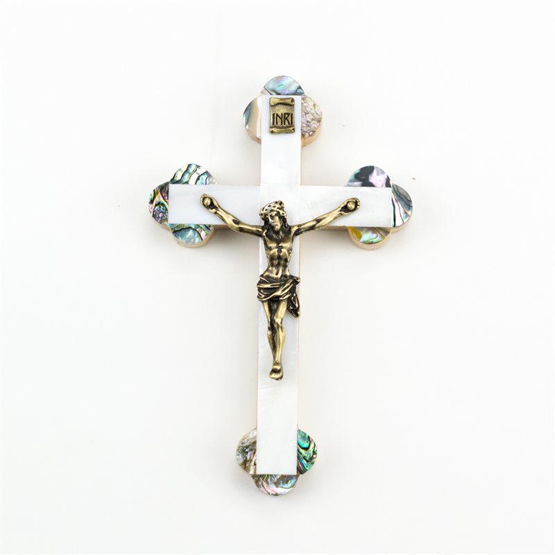 Mother of Pearl Crucifix 5"