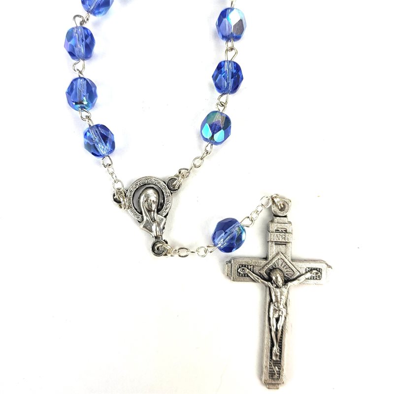 One Decade Rosary Blue Dizainier Bleu