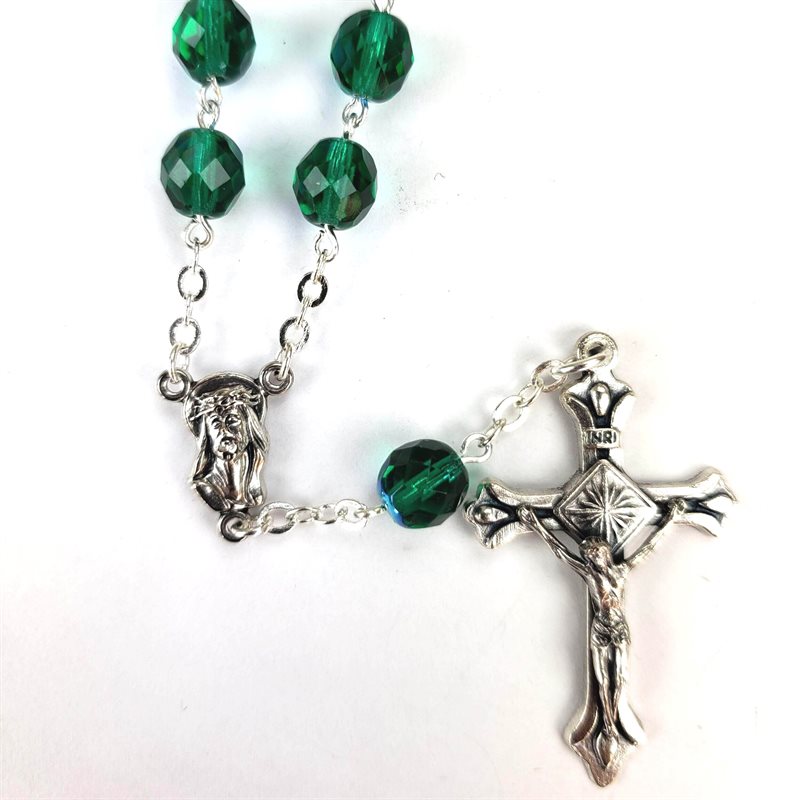 One Decade Rosary Emerald