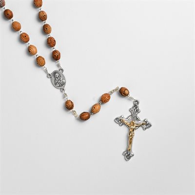 Decorated Olivewood Rosary