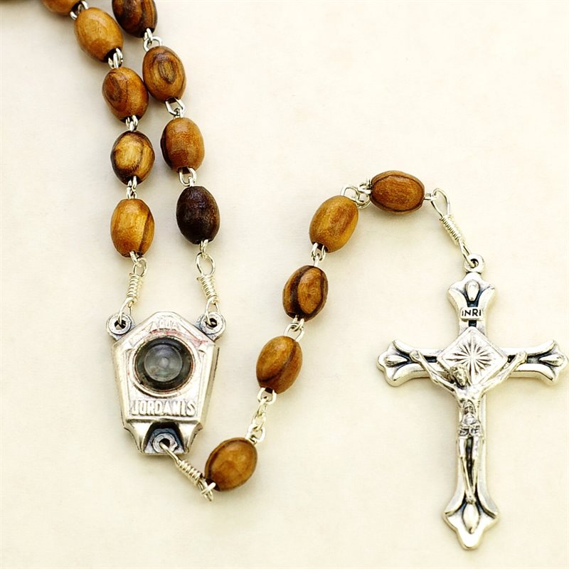 Holy Water Rosary Made of Olivewood