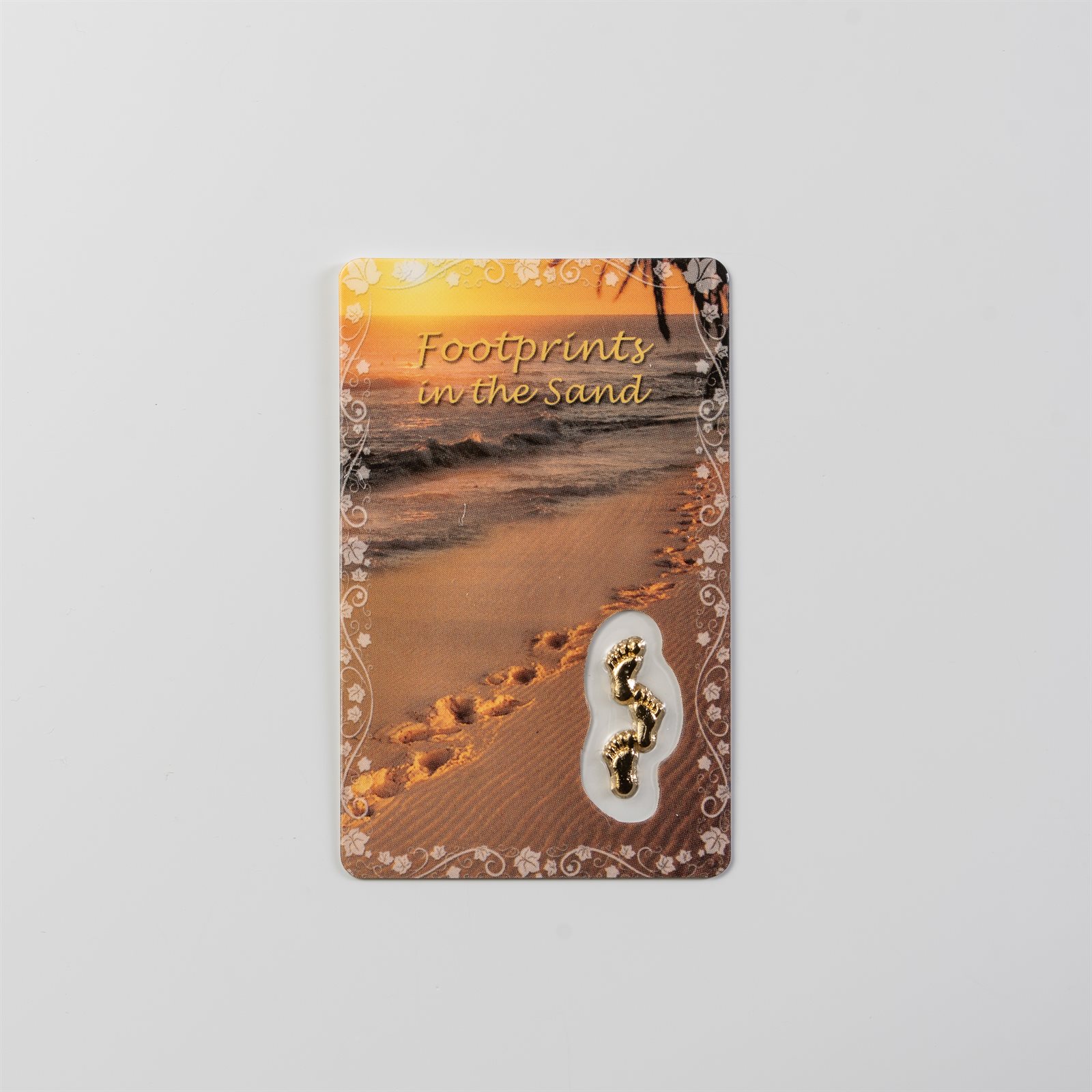 Prayer cards with medal