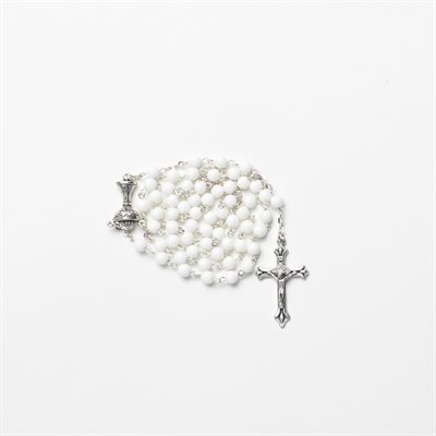 Communion White Rosary