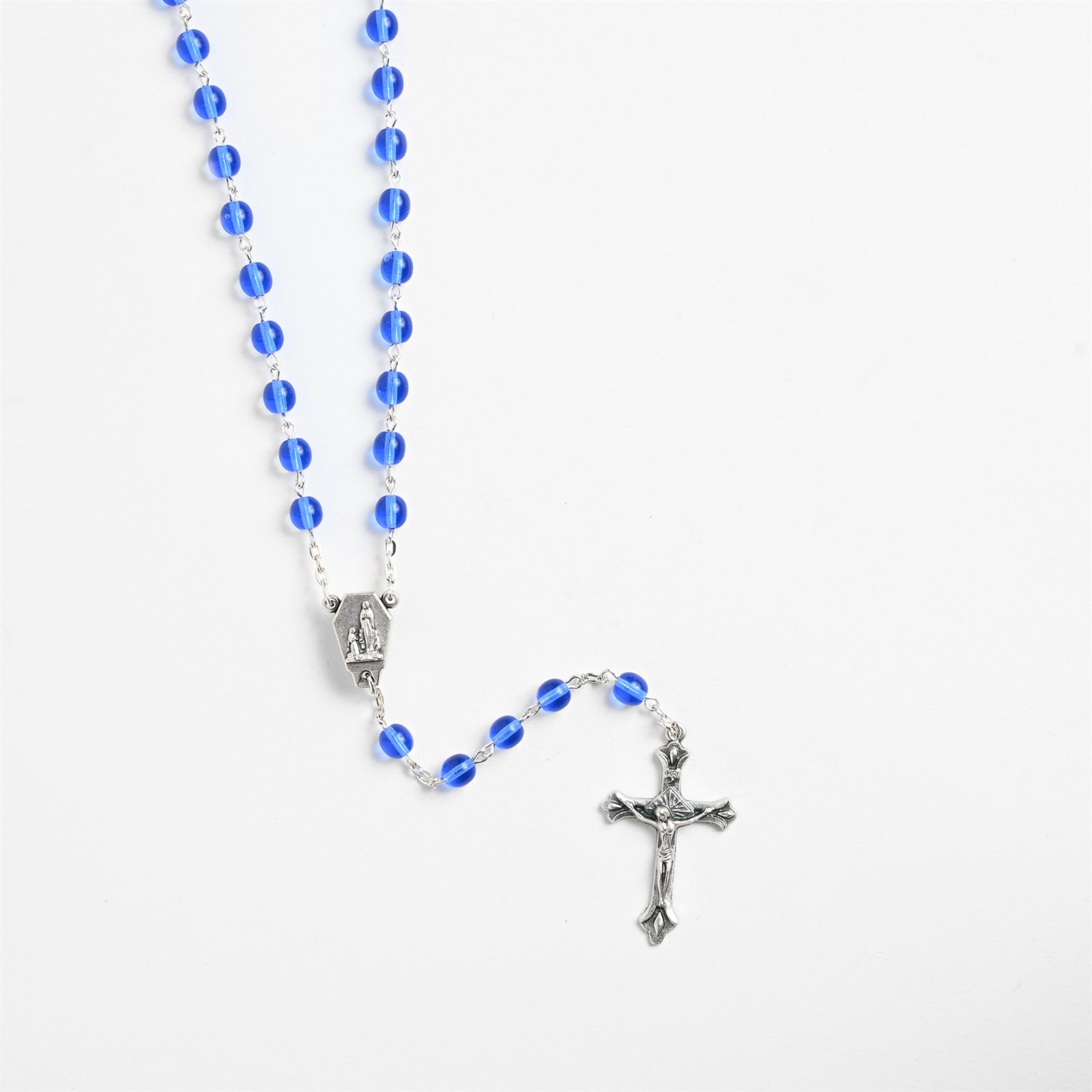 Lourdes Water Blue Rosary Chapelet Eau de NotreDamedeLourdes
