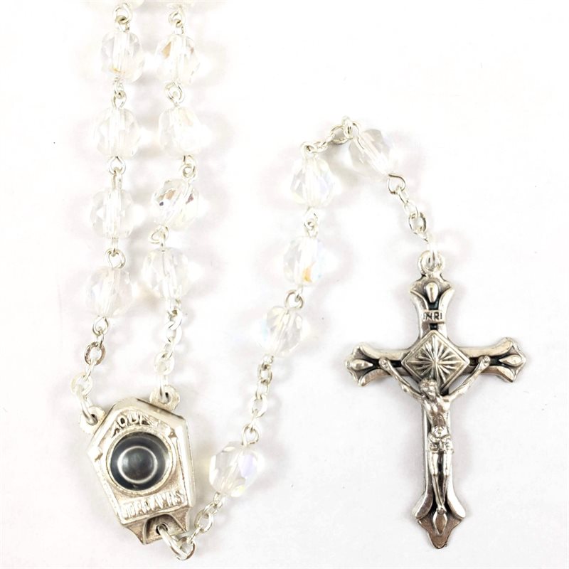 Holy Water Jerusalem Crystal Rosary