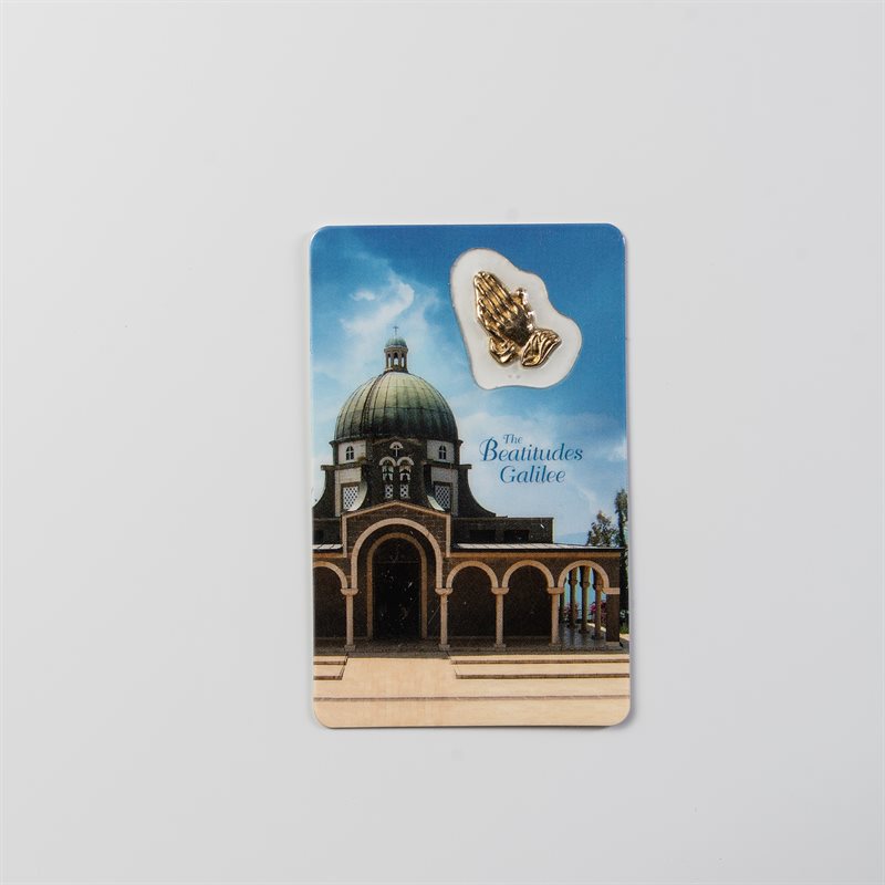Prayer Card with Medal The Beatitudes