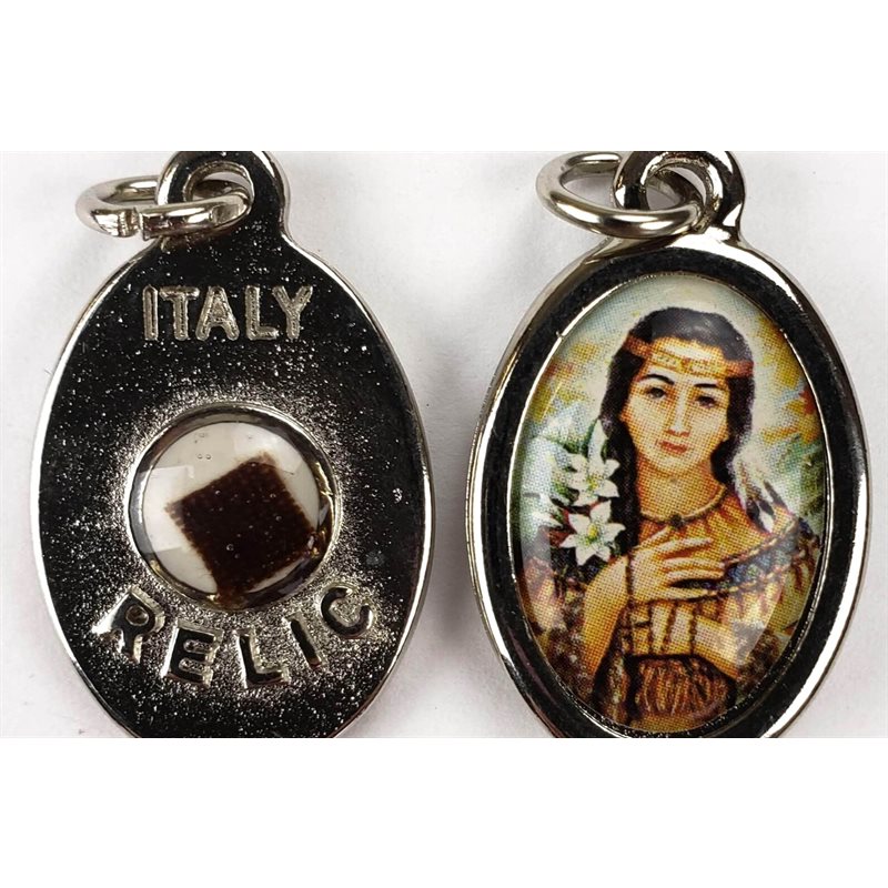 St Kateri Medal with Relic