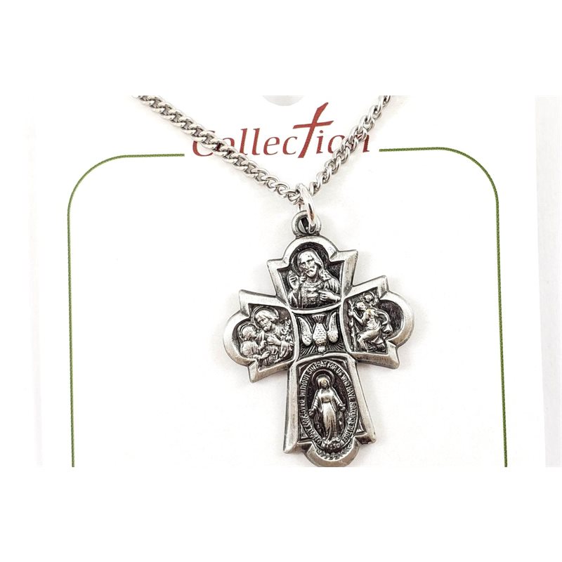 4 Way Cross Pewter Pendant