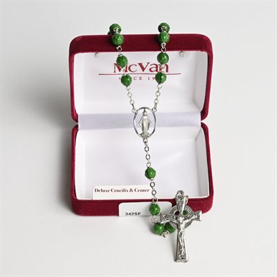 Irish Rosary on Pewter