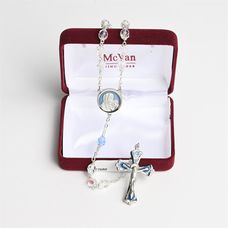 Light Blue Swarovski McVan Rosary