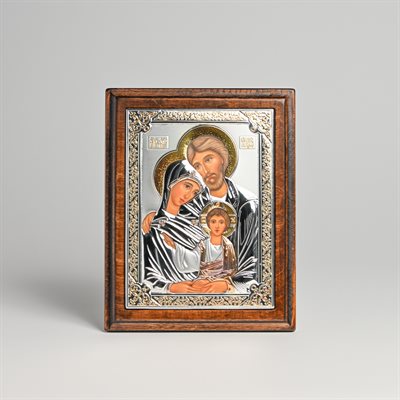 Holy Family Silver & Gold 17x21cm