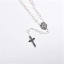 Holy Land Crystal Rosary with Relic