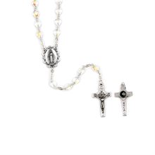 Holy Land Crystal Rosary with Relic