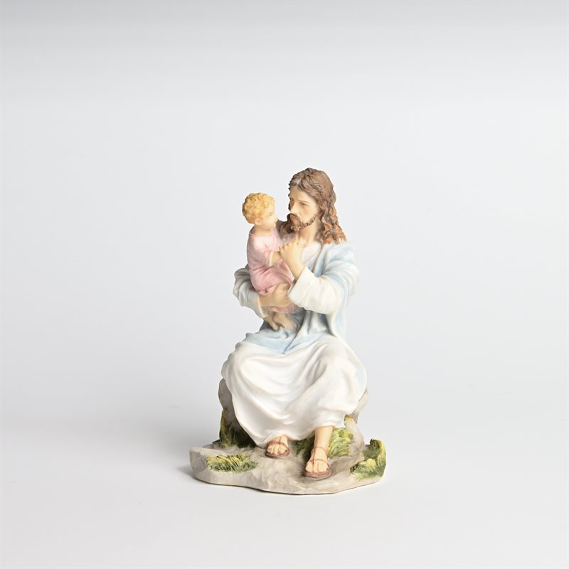 Jesus Holding child - Colour 4x4x6"